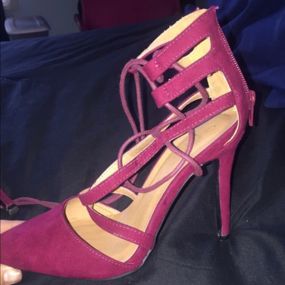 Cute lace up heels